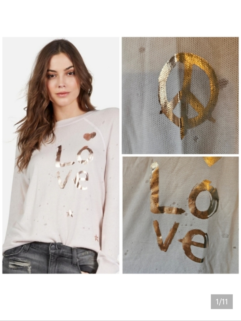 Lauren Moshi LOVE sweater/top